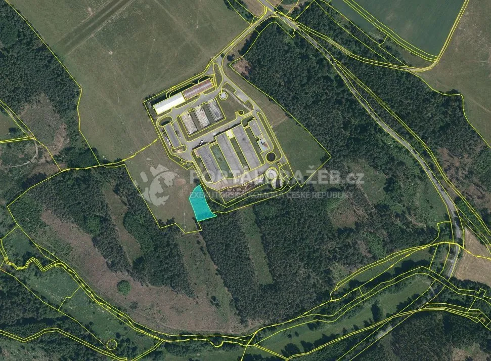Pozemky 3 741 m2 , obec Konstantinovy Lázně
