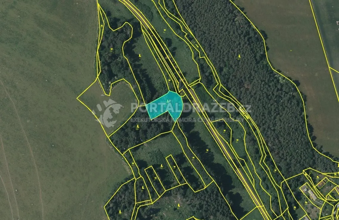 Pozemky 3 741 m2 , obec Konstantinovy Lázně