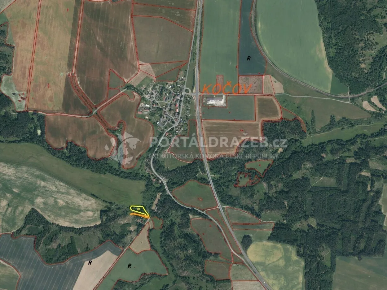 Pozemek o velikosti 5244m2, Kočov