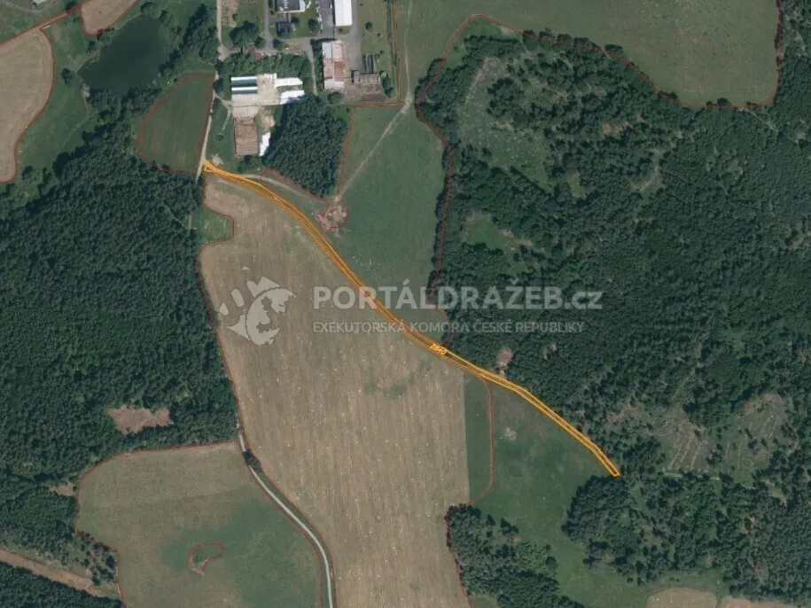 Pozemek o velikosti 3739m2, Lom u Tachova