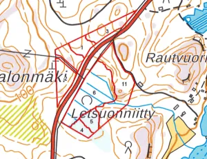 Myydään ulosmitatusta kiinteistöstä noin 4,93 ha suuruinen määräala, metsää noin 4,63 ha, Mäntyharju
