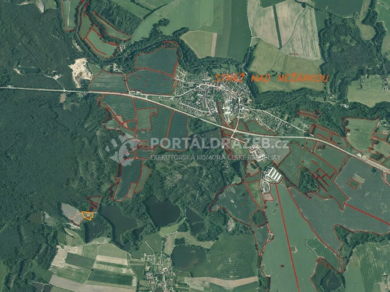 Pozemek o velikosti 6528m2, Stráž nad Nežárkou