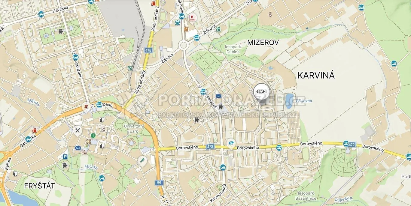 spoluvlastnický podíl 1/2 bytové jednotky č. 2113/4 Karviná