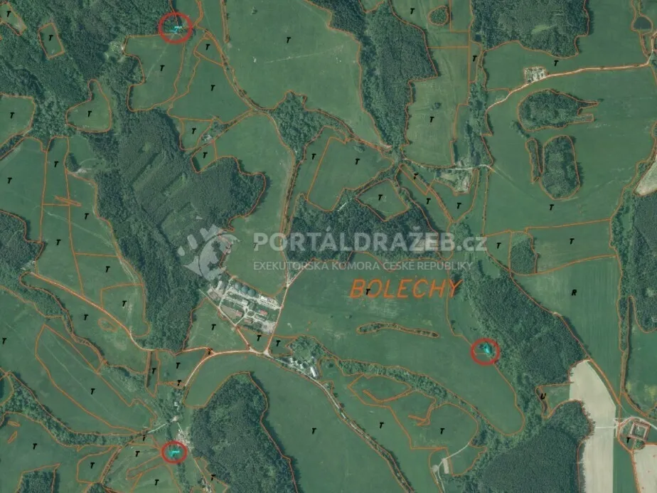Pozemek o velikosti 919m2, Bolechy