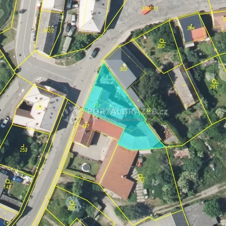 Dražba rodinného domu na ul. Karlova 60, 277 35 Mšeno, podíl 1/2
