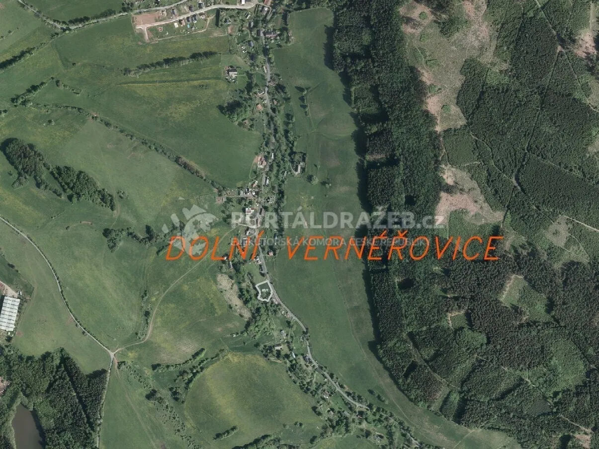 Stavební pozemek o velikosti 2052m2, Dolní Vernéřovice