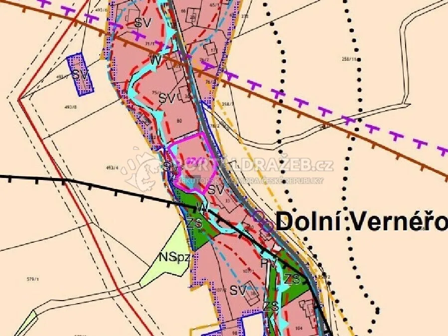 Stavební pozemek o velikosti 2052m2, Dolní Vernéřovice