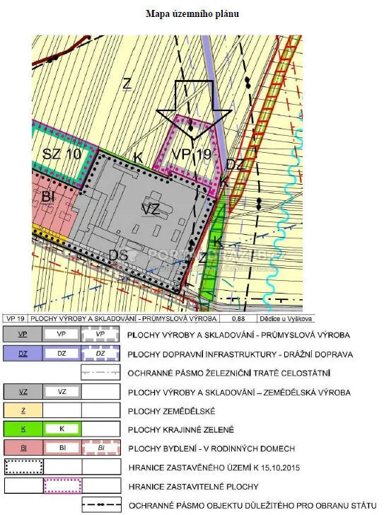 Pozemek o velikosti 8890m2, Vyškov