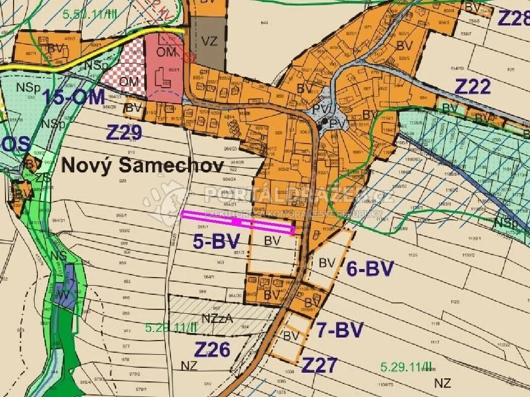 Pozemek o velikosti 1750m2, Řendějov