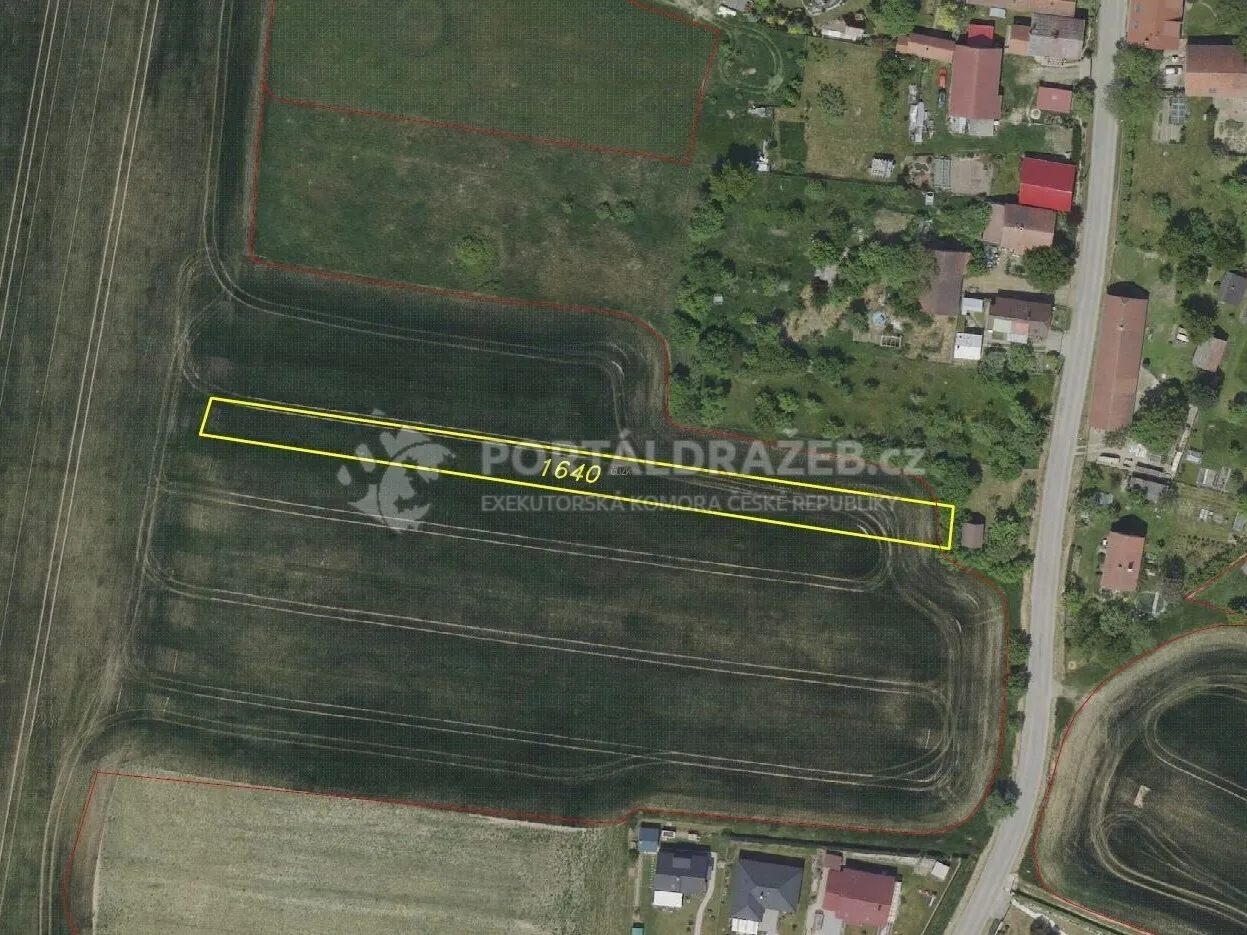 Pozemek o velikosti 1750m2, Řendějov