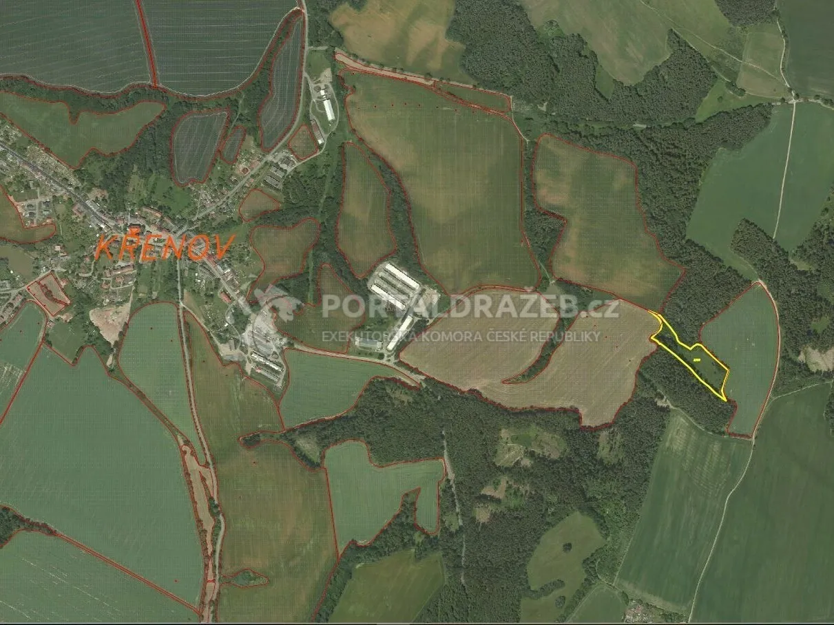 Pozemek o velikosti 16180m2, Křenov