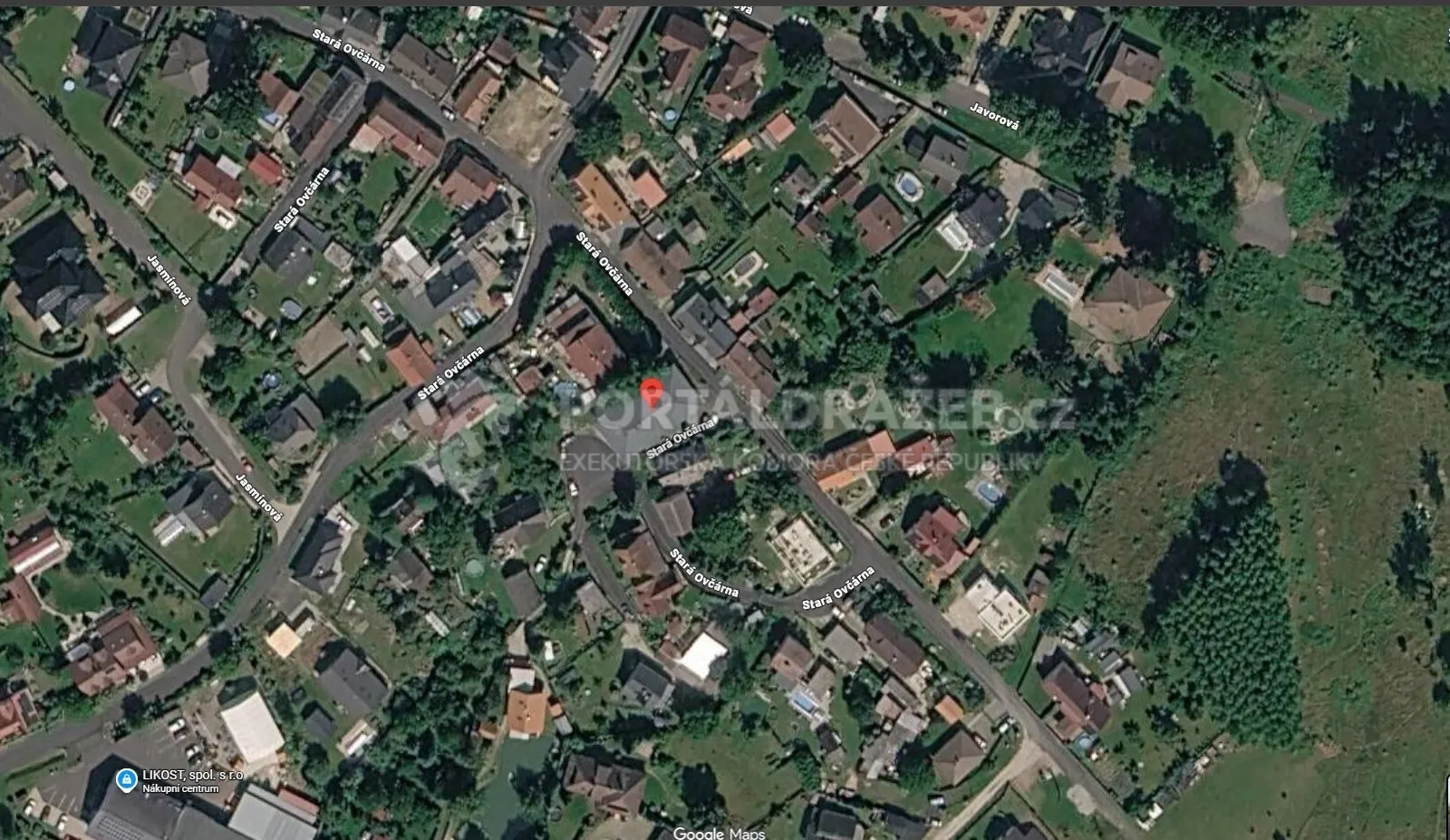 Dražba pozemku p.č. 212/3 včetně rodinného domu č.p. 7 a pozemku p.č. 212/7, k.ú. Vítkov u Sokolova