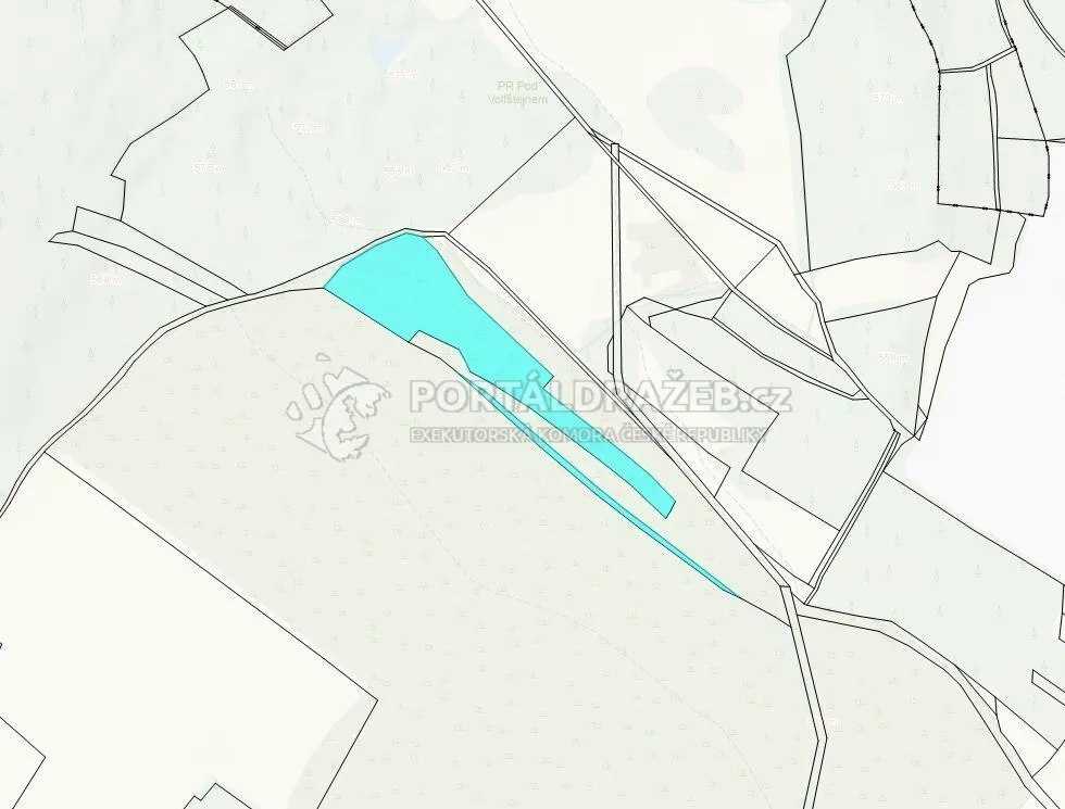 Pozemky 17 271 m2, obec Černošín
