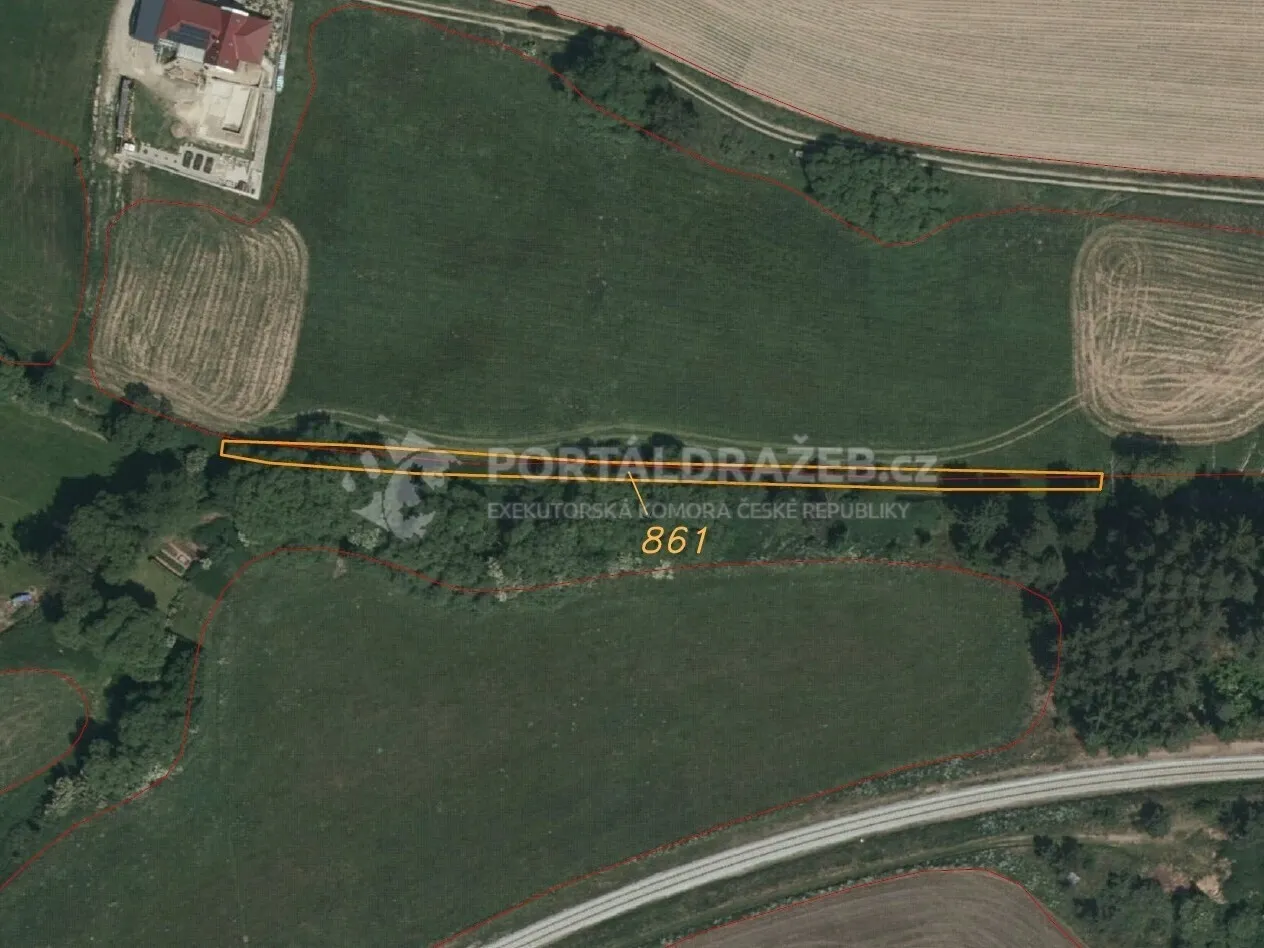 Pozemek o velikosti 670m2, Urbaneč